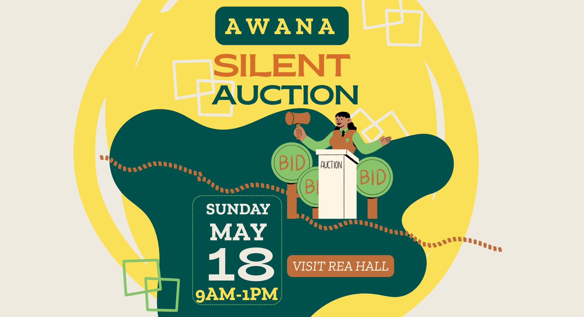 a w a n a silent auction (13.61 x 7.4 in)
